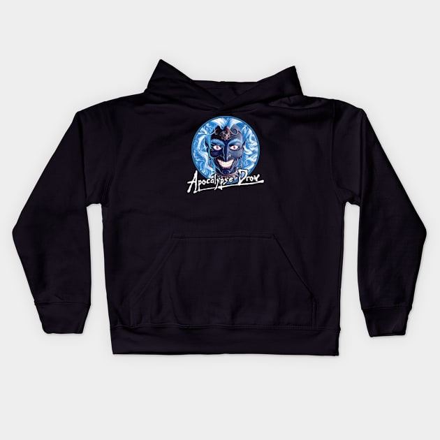 Apocalypse Drow (Black Print) Kids Hoodie by Miskatonic Designs